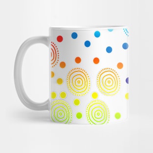 Rainbow Circles and Dots Mug